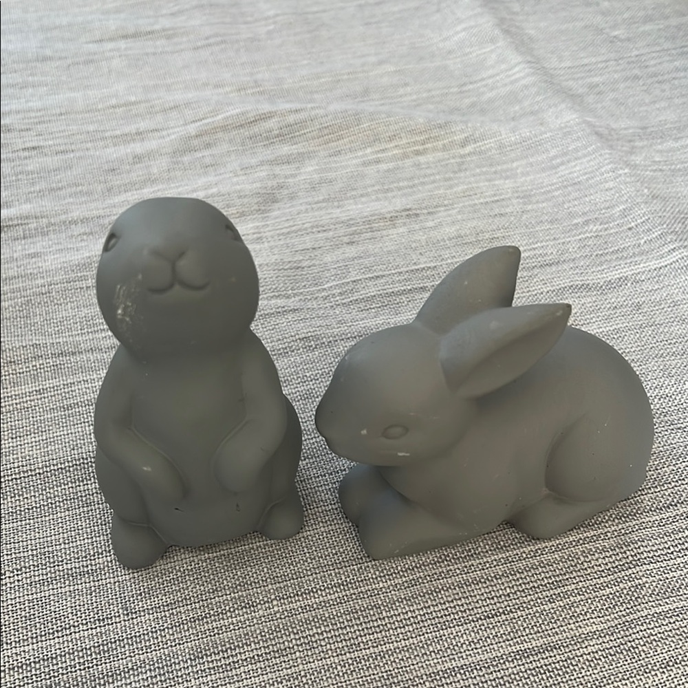 Gray Rabbit Figurines